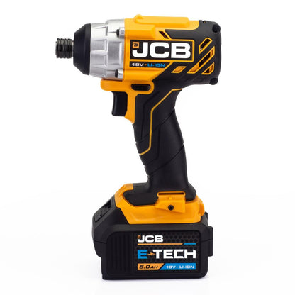 JCB 21-18BLID-5X-B Cordless Impact Driver 5Ah 18V Brushless Battery & Charger Cordless Impact Driver