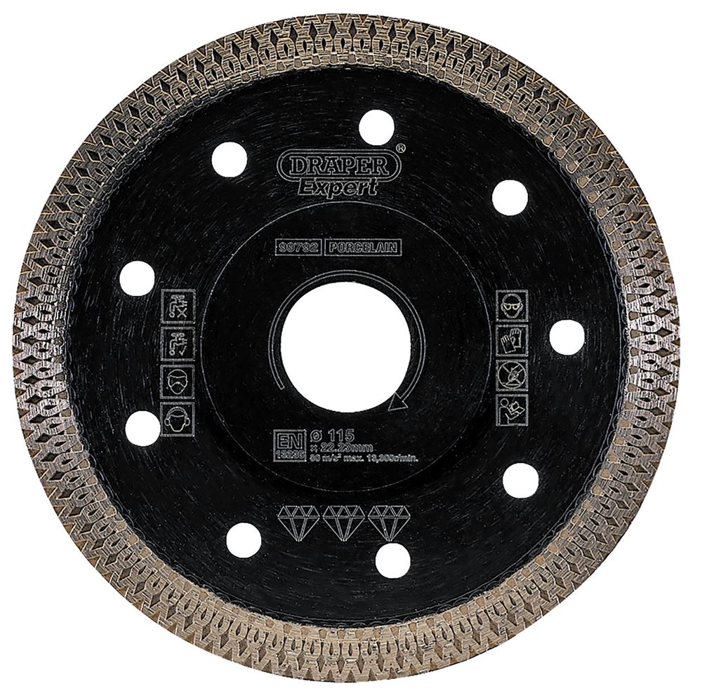 DRAPER 99792 - Turbo-X Porcelain Diamond Blade (115mm)