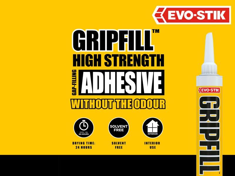 EVO-STIK 30812124 Gripfill Solvent-Free Yellow Adhesive 350ml