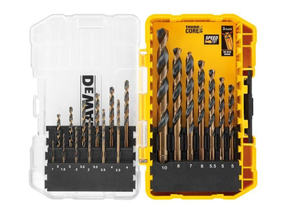 DeWalt DT70728-QZ DT70728 Black & Gold HSS Drill Set, 19 Piece