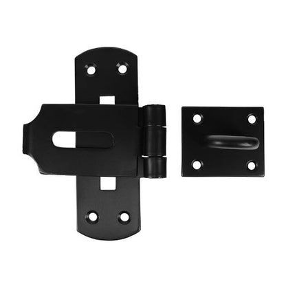 TIMCO Heavy Vertical Hasp-Staple BLK 6" Black Pack 1