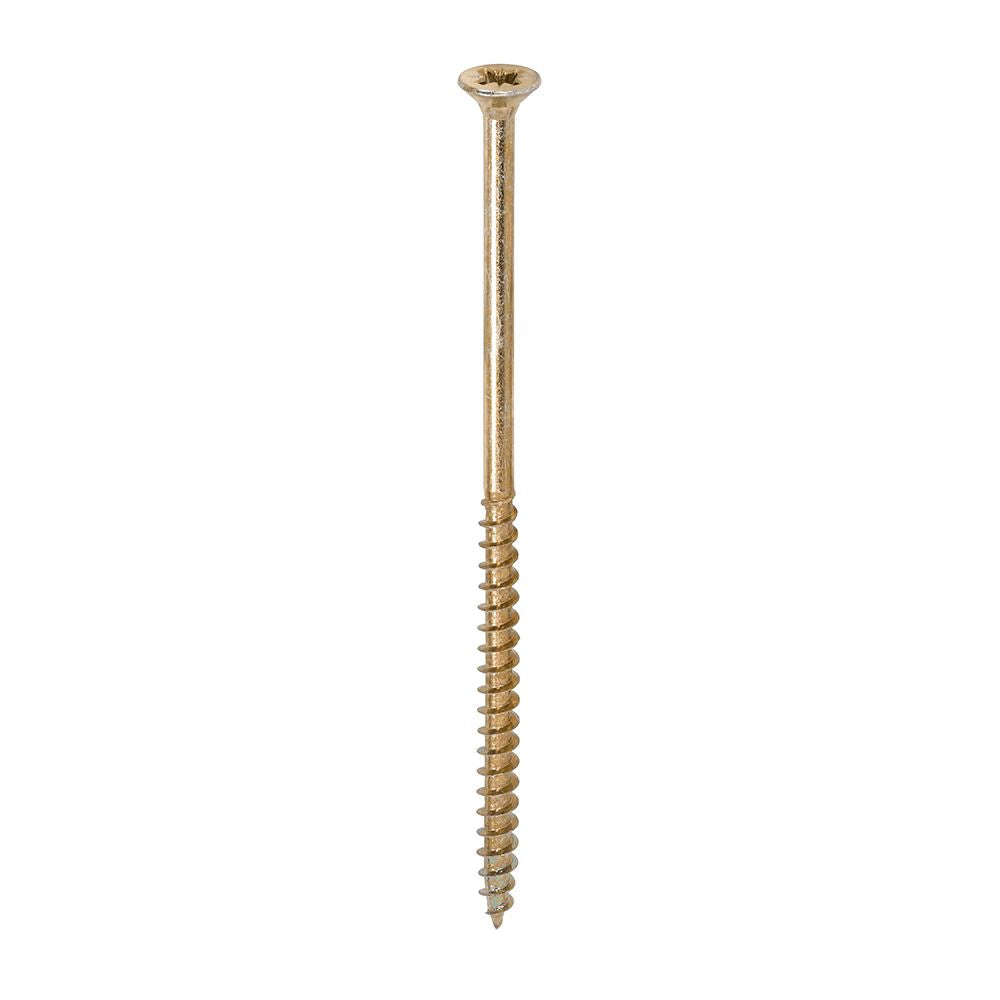 TIMCO Solo Woodscrew PZ3 CSK ZYP 6.0 x 130 Gold Pack 100