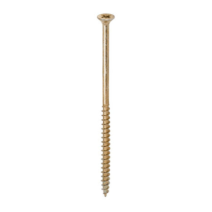 TIMCO Solo Woodscrew PZ3 CSK ZYP 6.0 x 130 Gold Pack 100