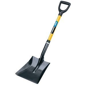 Draper SHOVEL SQ.MOUTH F/G HANDLE 57567 Square Mouth Builders Shovel with Fibreglass Shaft