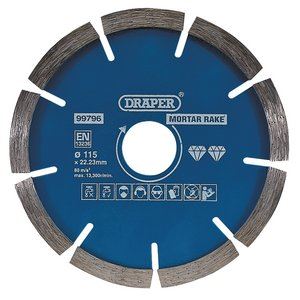 DRAPER 99796 - Mortar Raking Diamond Blade (115mm)