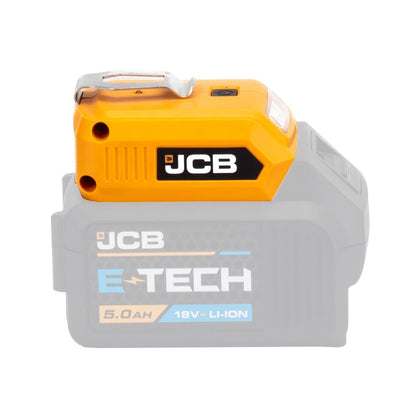 JCB 21-18USB USB Adapter 18V 60lm LED Light 2x USB Ports Cordless USB Power Adapter Power Tool Adapter