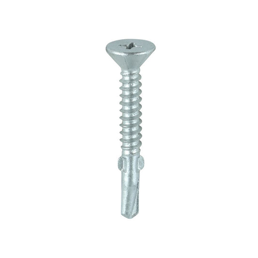 TIMCO WingTip Screw S/DRILL No3 EXT 4.8 x 38 Silver Pack 200