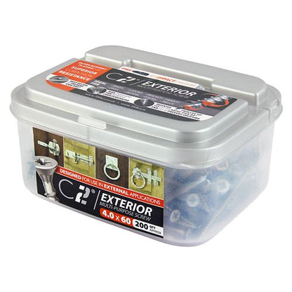 TIMCO C2 Strong-Fix Exterior PZ3 CSK 6.0 x 50 Silver Pack 120