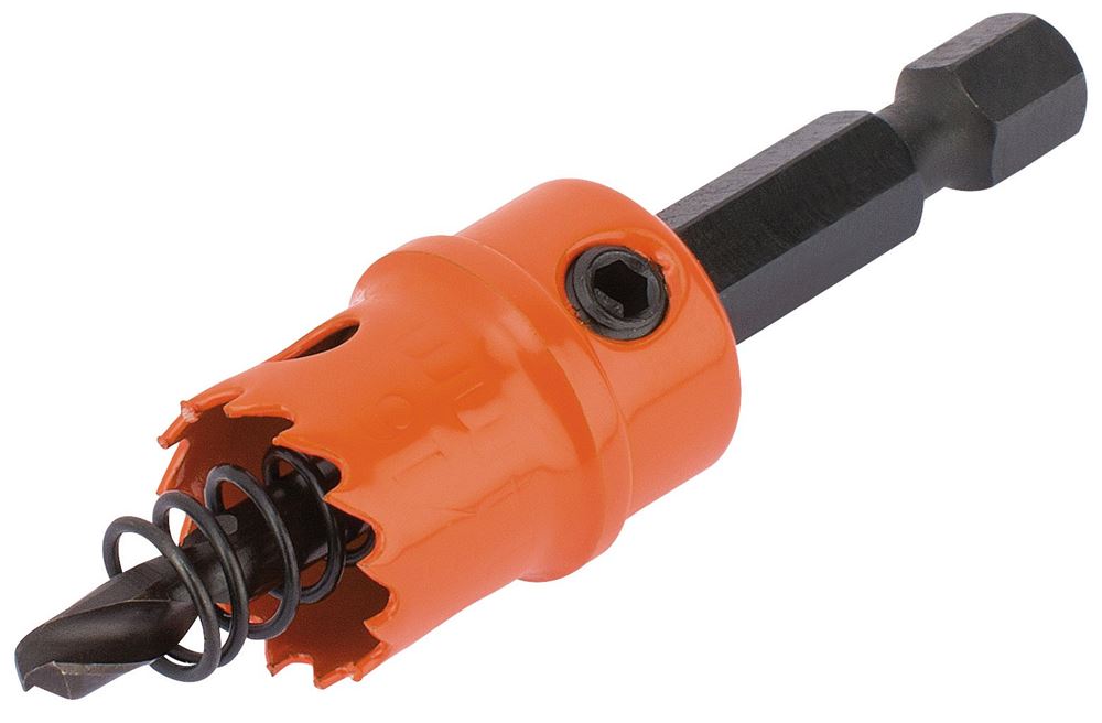 71969 Draper Expert Expert Bi-Metal Hole Saw with Integrated Arbor, 14mm HHSP Holesaws with Integrated Arbors Professional Trade DIY Workshop Garage