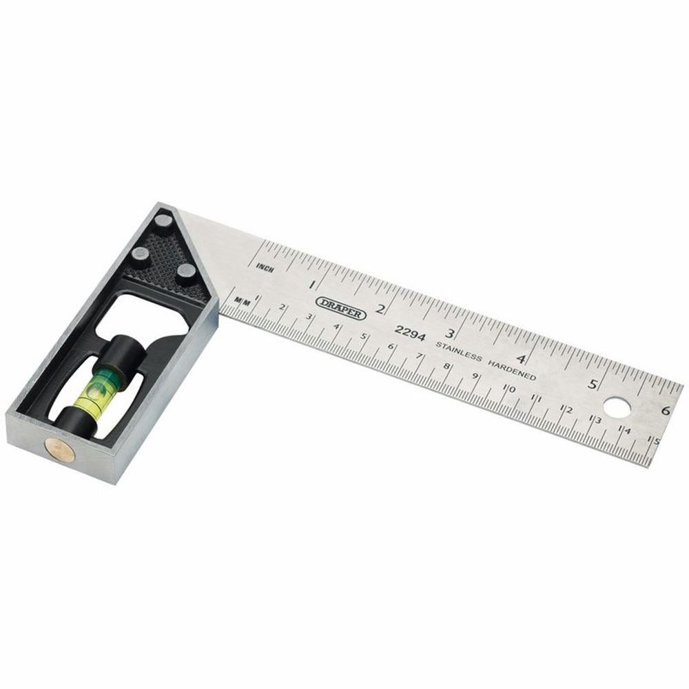 Draper 150MM TRY & MITRE SQUARE 18952 Try and Mitre Square, 150mm