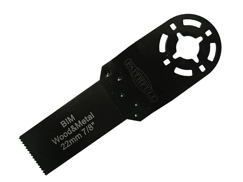 Faithfull FAIMFWM22 Multi-Functional Tool Bi-Metal Flush Cut Wood/Metal Blade 22mm |