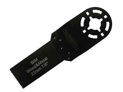 Faithfull FAIMFWM22 Multi-Functional Tool Bi-Metal Flush Cut Wood/Metal Blade 22mm |