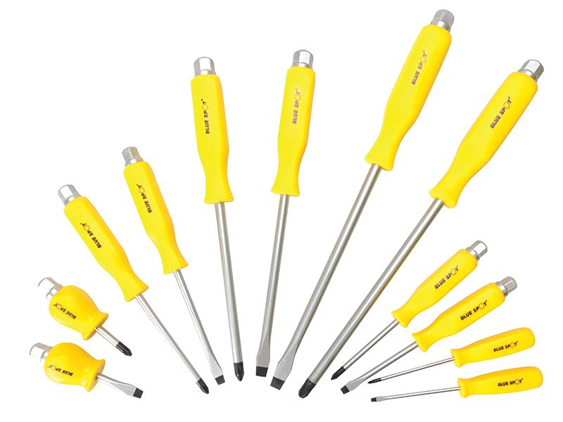 BlueSpotTools 12058 Hex Drive Screwdriver Set,12 Piece