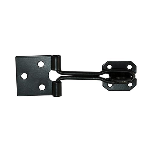 TIMCO Wire Pattern Hasp-Staple Black 6" Black Pack 1
