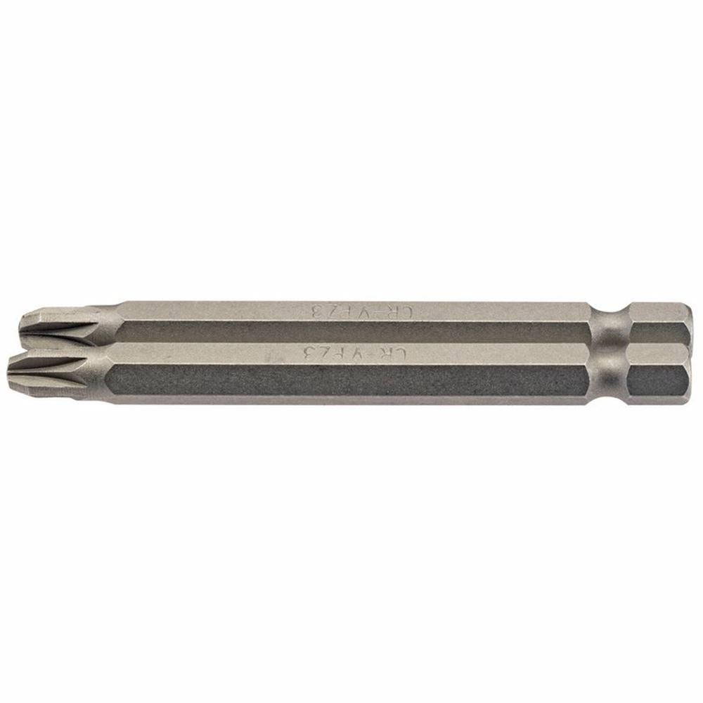 Draper 2PC 75MM NO3 PZ.S/D.BIT 64313 1/4" Hex. PZ TYPE E Shank Insert Bits