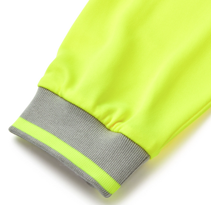 Pulsar Hi Vis Long Sleeve Polo Shirt Yellow High Visibility Workwear