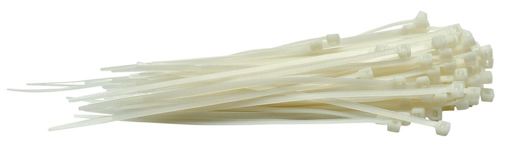 Draper 3.6X150MM CABLE TIE 100 WHITE 70392 Cable Ties (Pack of 100)