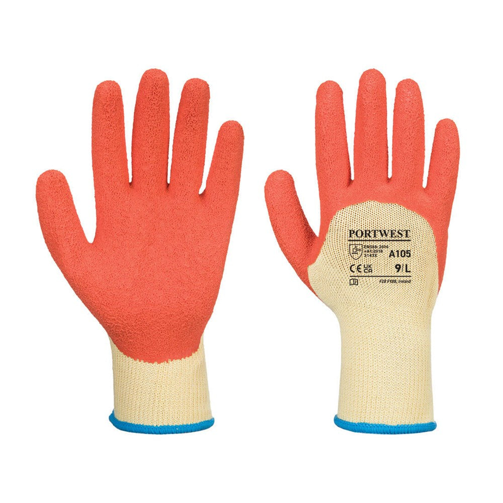 Portwest A105Y1RXL -  sz XL Grip Xtra Glove - Yellow/Orange
