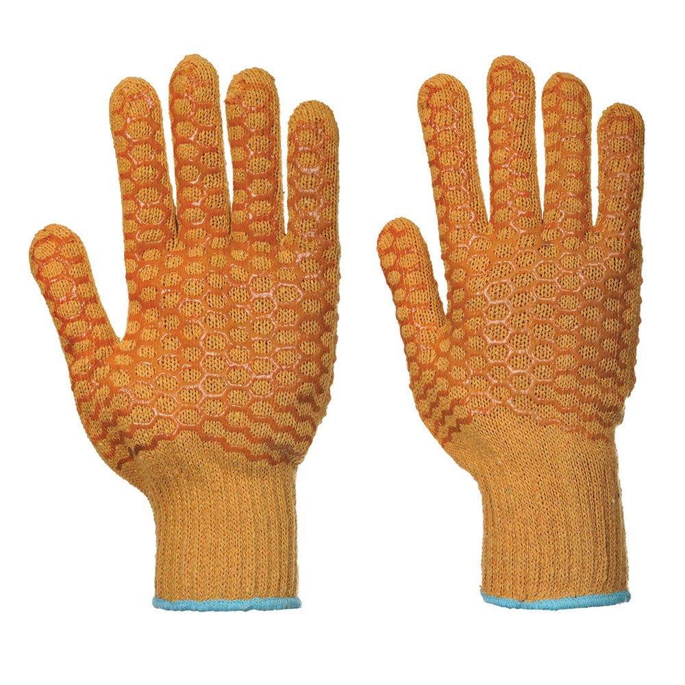Portwest A130ORRM -  sz M Criss Cross Glove - Orange