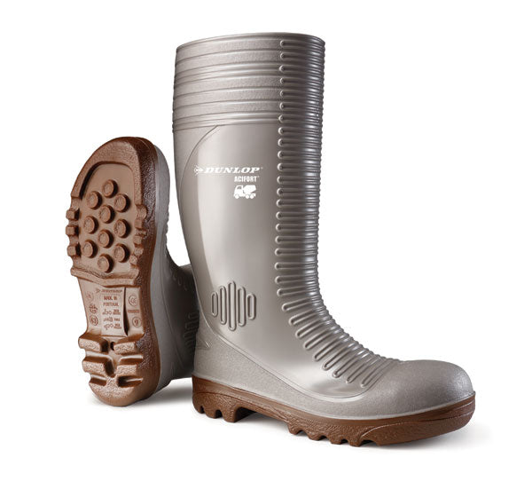 Dunlop - ACIFORT CONCRETE FULL Safety Wellington Boot Grey