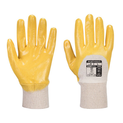 Portwest A330YERS -  sz S Nitrile Light Knitwrist - Yellow