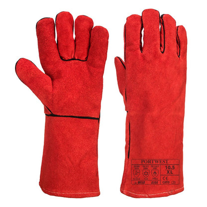 Portwest A505RERXL -  sz XL Winter Welding Gauntlet - Red
