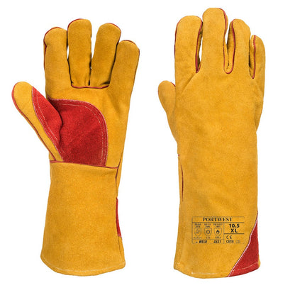 Portwest A531BRRXL -  sz XL Reinforced Winter Welding Gauntlet - Brown