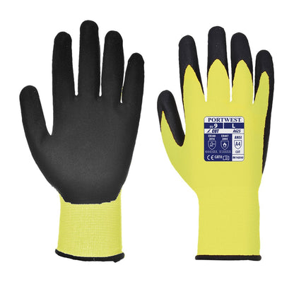 Portwest A625Y8RL -  sz L Vis-Tex Cut Resistant Glove - PU - Yellow/Black
