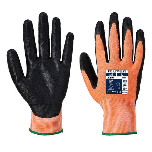Portwest A643AMRXL -  sz XL Amber Cut - Nitrile Foam - Amber