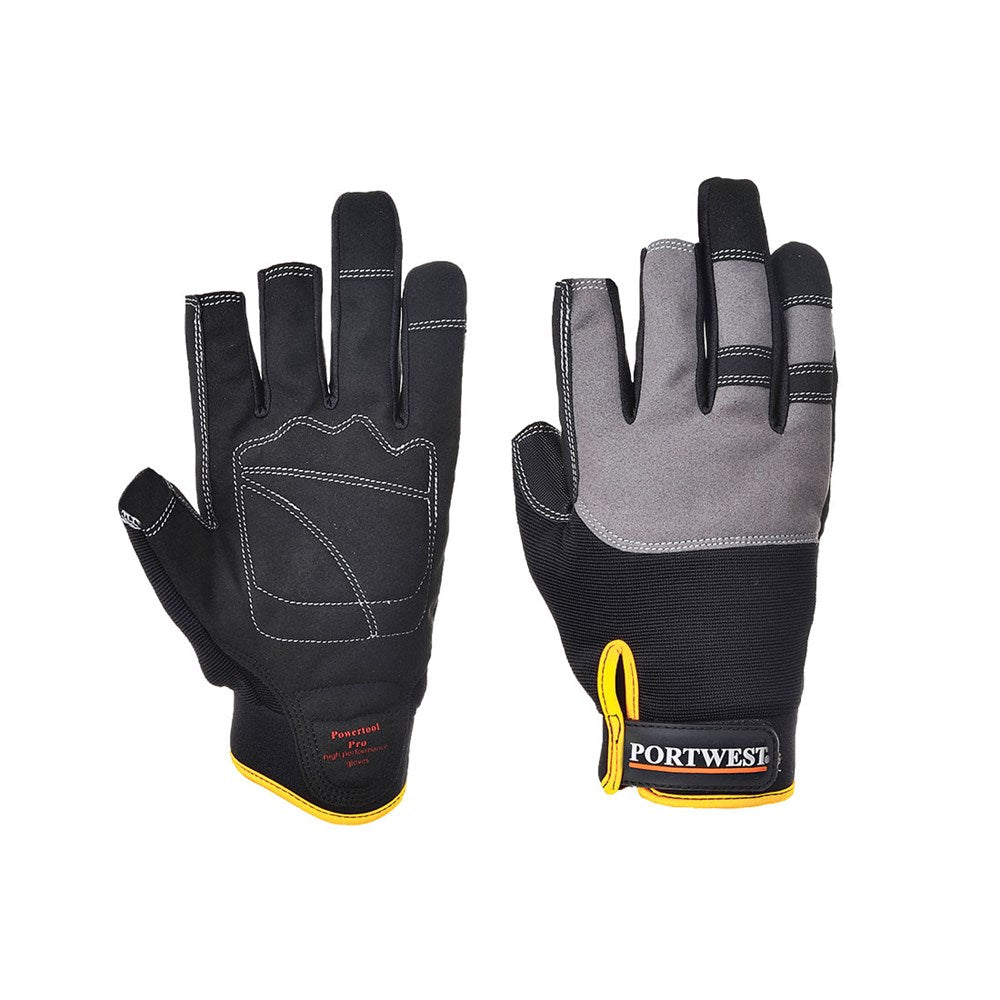 Portwest A740BKRXL -  sz XL Powertool Pro - High Performance Glove - Black