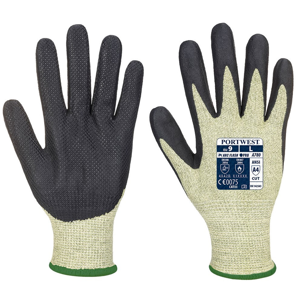 Portwest A780E8RM -  sz M Arc Grip Glove - Green/Black