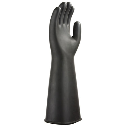 Portwest A802BKRL -  sz L Heavyweight Latex Rubber Gauntlet - Black