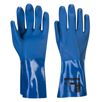Portwest A880BLUM -  sz M Trawlmaster 30cm Gauntlet - Blue