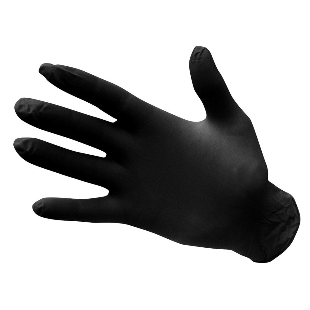 Portwest A925BKRM -  sz M Powder Free Nitrile Disposable Glove - Black