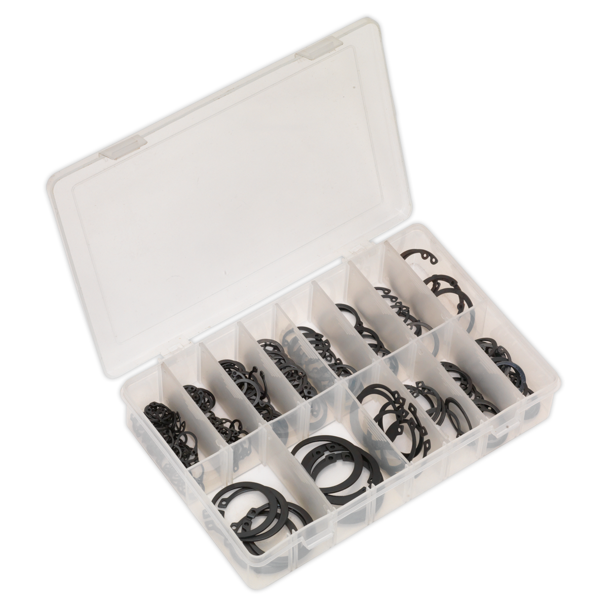 SEALEY - AB017CC Circlip Assortment 200pc Internal & External Metric