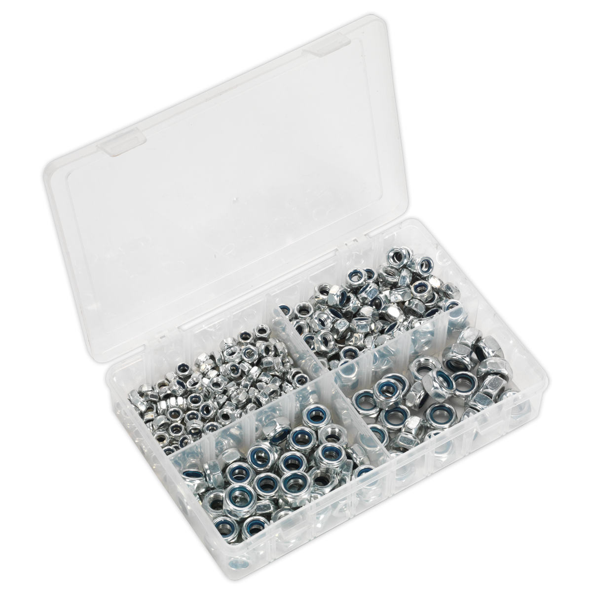 SEALEY - AB032LN Nylon Locknut Assortment 300pc M6-M12 Metric