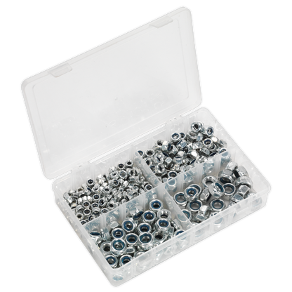 SEALEY - AB032LN Nylon Locknut Assortment 300pc M6-M12 Metric