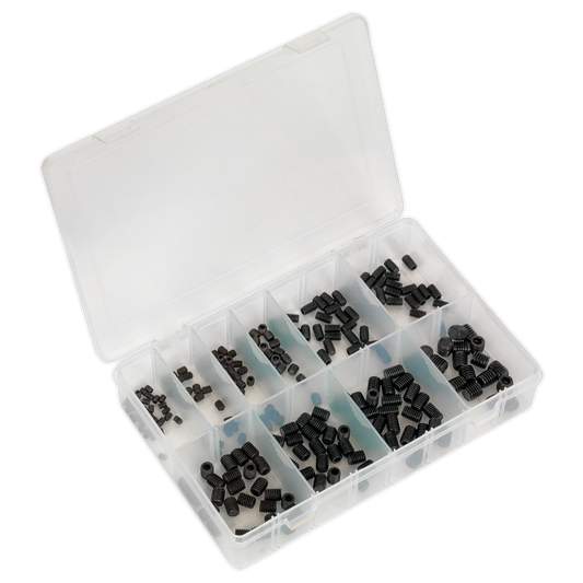 SEALEY - AB045GS Grub Screw Assortment 250pc DIN 916 M4-M10 Metric