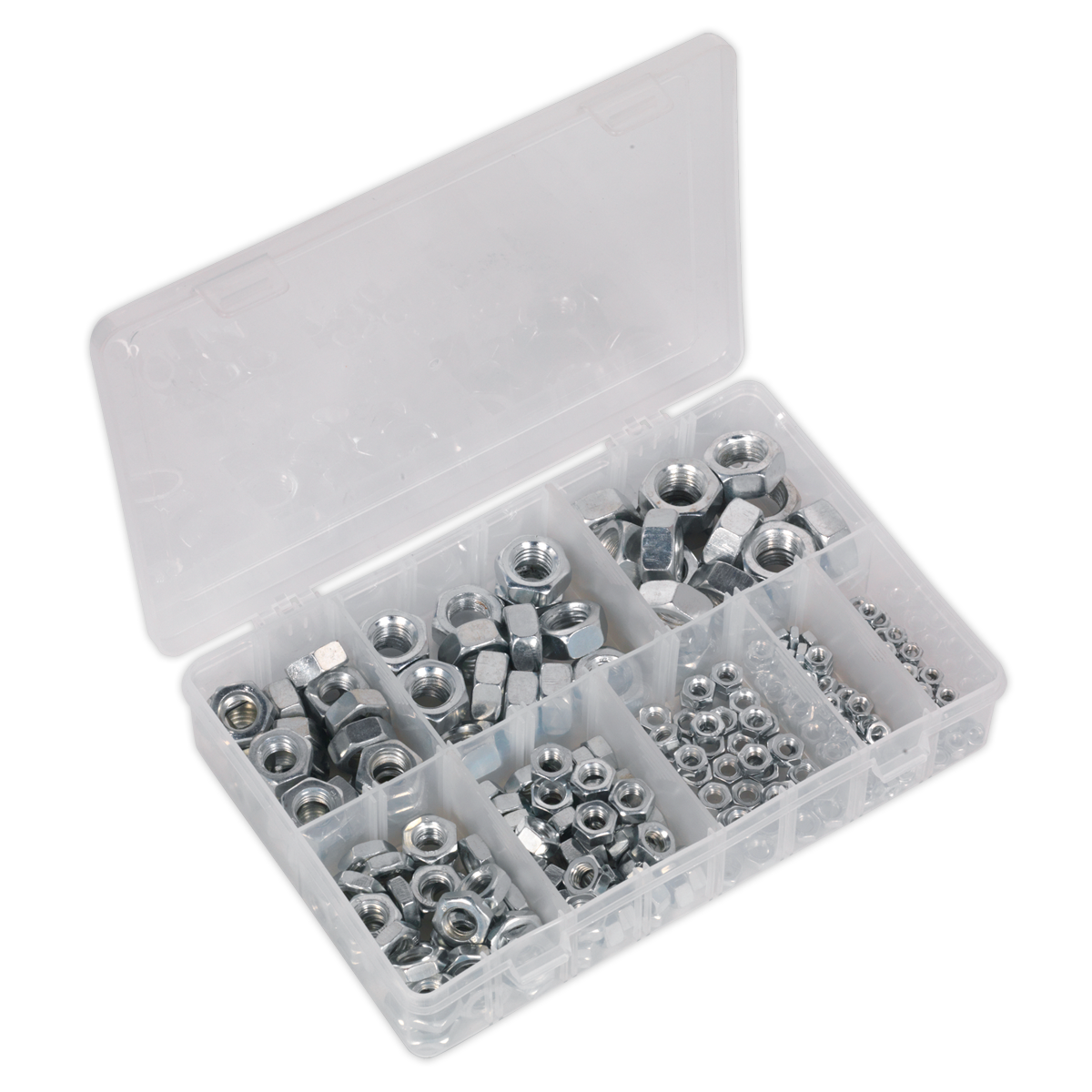 SEALEY - AB046SN Steel Nut Assortment 255pc M4-M16 Metric