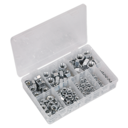 SEALEY - AB046SN Steel Nut Assortment 255pc M4-M16 Metric