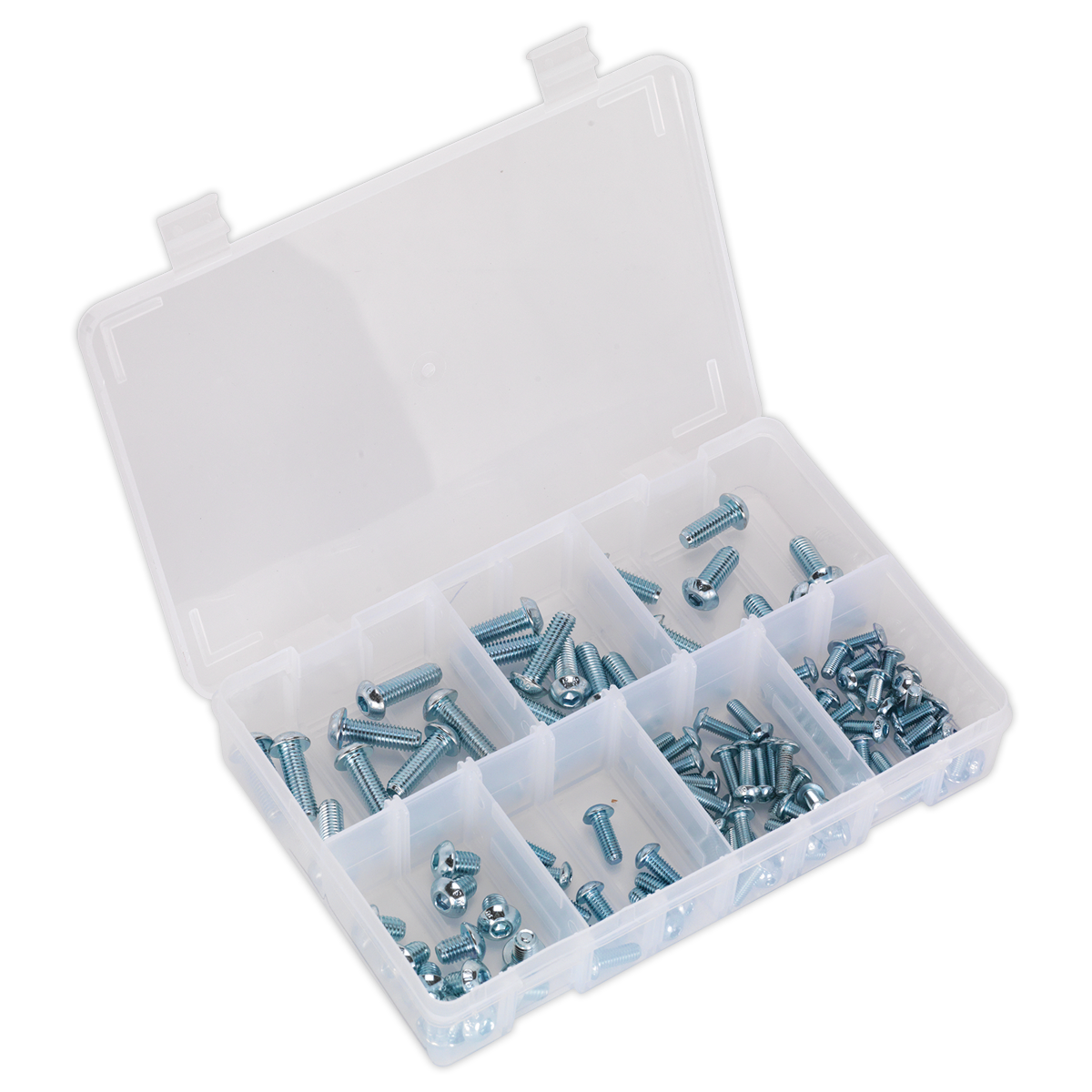 SEALEY - AB053BH Socket Screw Assortment 108pc DIN 912 M5-M10 Button Head High Tensile 10.9 Metric