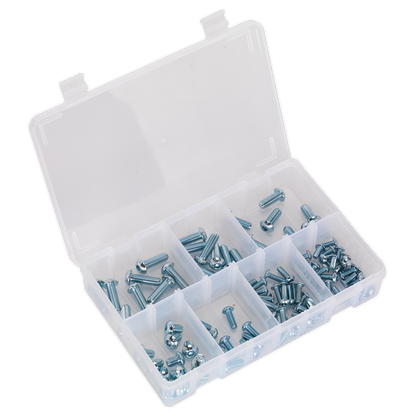 SEALEY - AB053BH Socket Screw Assortment 108pc DIN 912 M5-M10 Button Head High Tensile 10.9 Metric