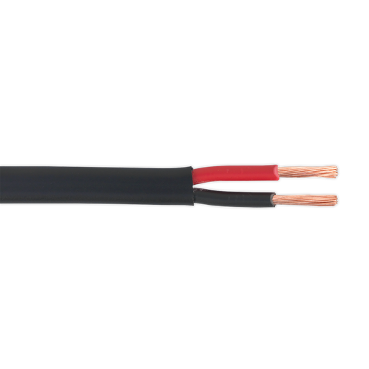 SEALEY - AC2830TWTK Automotive Cable Thick Wall Flat Twin 2 x 2mm_ 28/0.30mm 30m Black