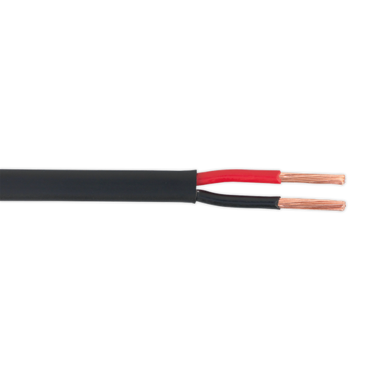 SEALEY - AC2830TWTN Automotive Cable Thin Wall Flat Twin 2 x 2mm_ 28/0.30mm 30m Black