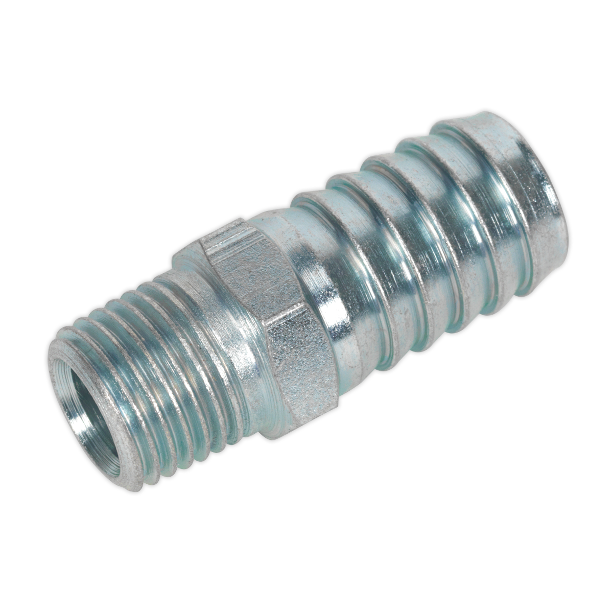 SEALEY - AC40 Screwed Tailpiece Male 1/4"BSPT - 1/2" Hose Pack of 5