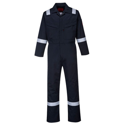 Portwest AF50NAR42 -  sz Tall 42 Araflame Platinum Coverall - Navy