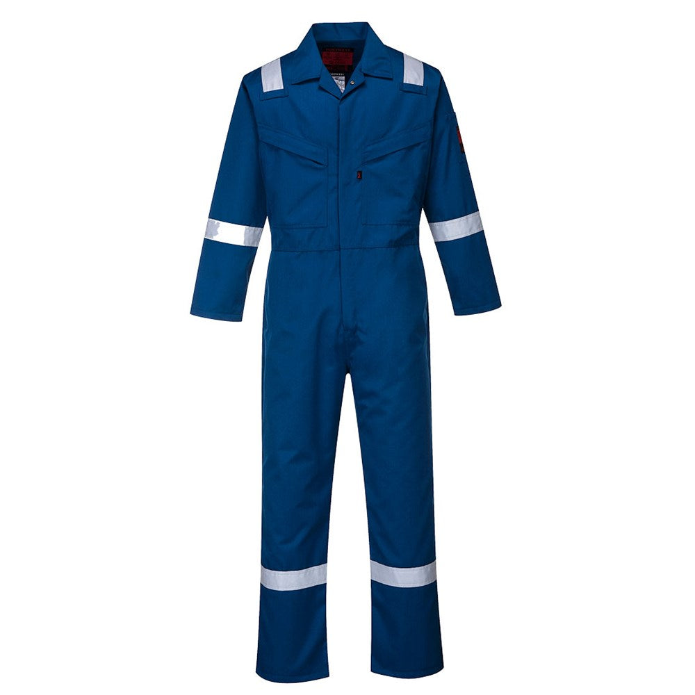 Portwest AF50RBR46 -  sz Regular 46 Araflame Platinum Coverall - Royal Blue