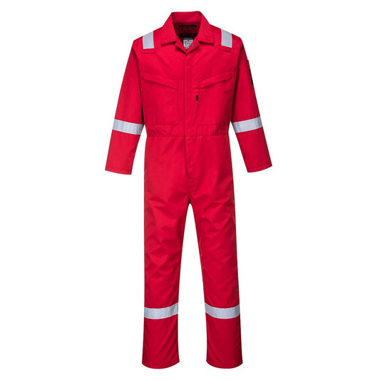 Portwest AF50RER36 -  sz Regular 36 Araflame Platinum Coverall - Red