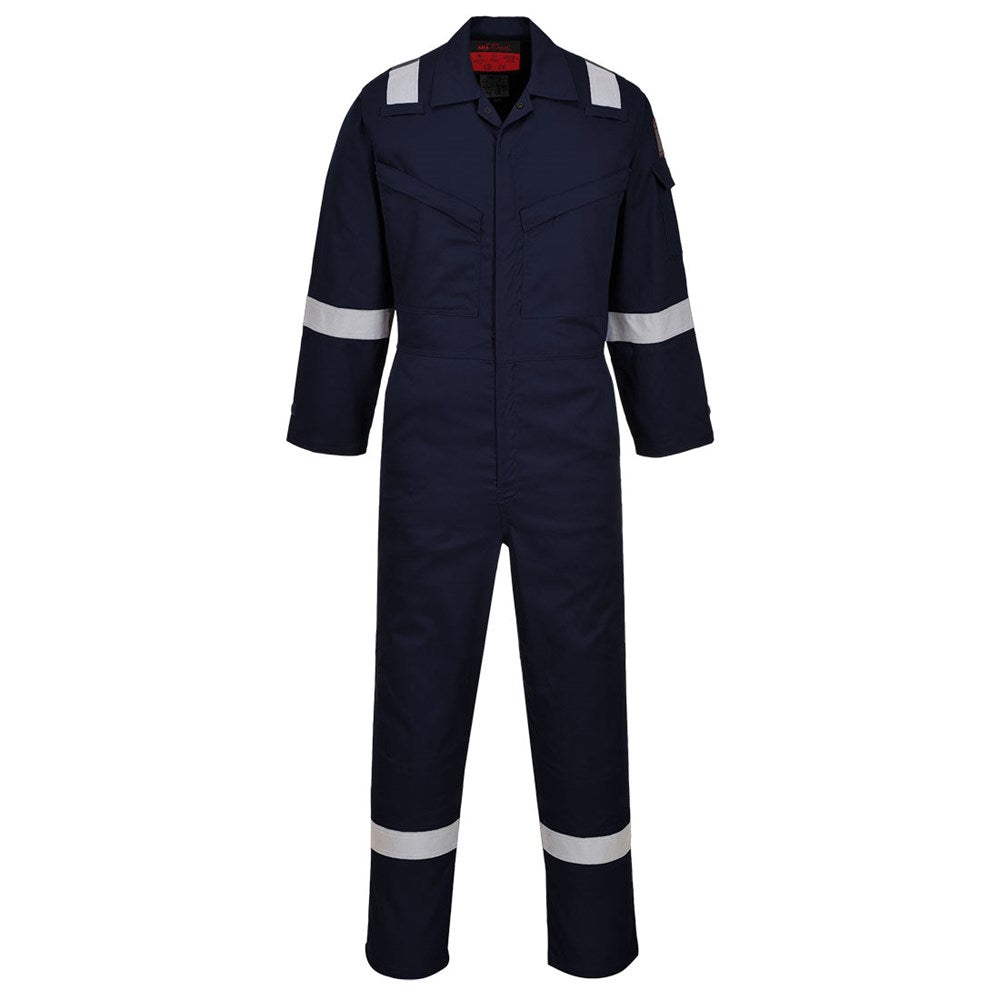 Portwest AF73NAR52 -  sz Regular 52 Araflame Silver Coverall - Navy