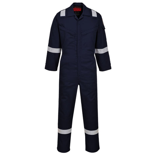 Portwest AF73NAR54 -  sz Tall 54 Araflame Silver Coverall - Navy